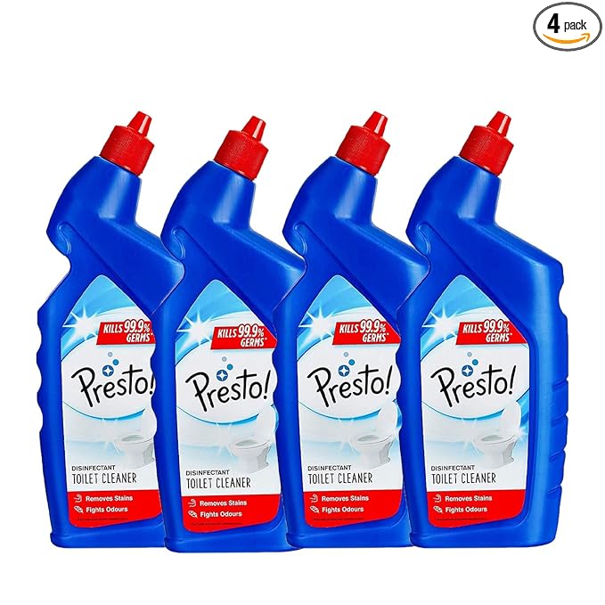 Presto! Disinfectant Toilet Cleaner Pack of 4 (500ml Each)