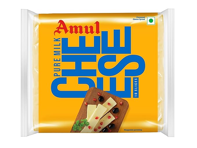 Amul Cheese SAmul Cheese Slices 200 g (10 Slices)lices 200 g (10 Slices)