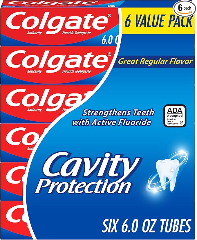 Colgate Cavity Protection Fluoride Toothpaste Value Pack (6 x 170g)