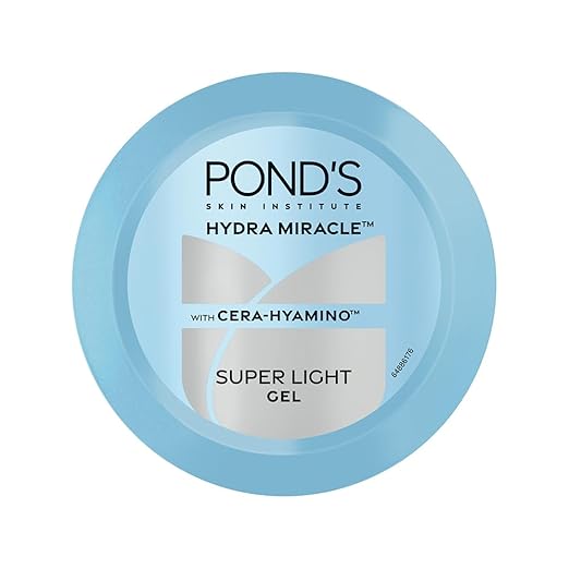 POND'S Super Light Gel Face Moisturizer 300g | Oil-Free Gel Moisturiser with Cera-Hyamino | 72H Hydration | For Soft, Smooth Skin