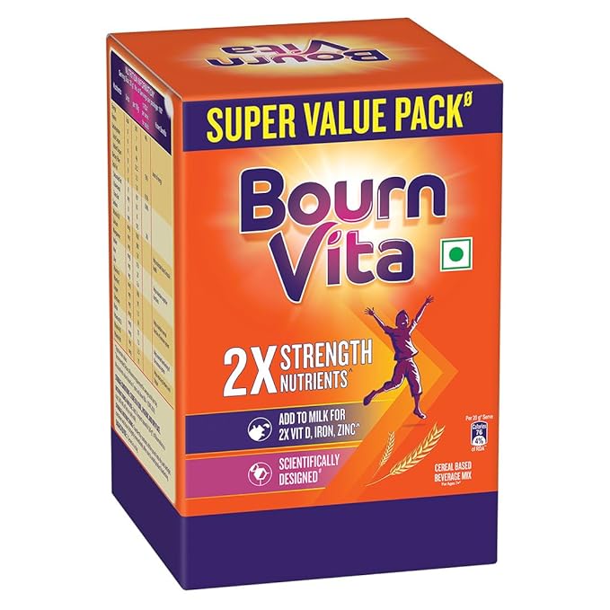 Bournvita Chocolate Nutrition Drink 2kg | Health Drink with Vitamins, Iron & Zinc