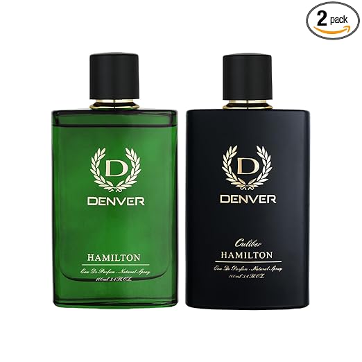 Denver Hamilton & Caliber Perfume for Men 100ml (Pack of 2) | Eau De Parfum | Long Lasting Premium Fragrance