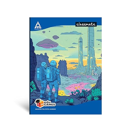 Classmate Long Notebook 140 Pages Single Line (Pack of 12) | A4 Size 297 x 210 mm | 100 GSM Premium Paper | School & Office Notebook