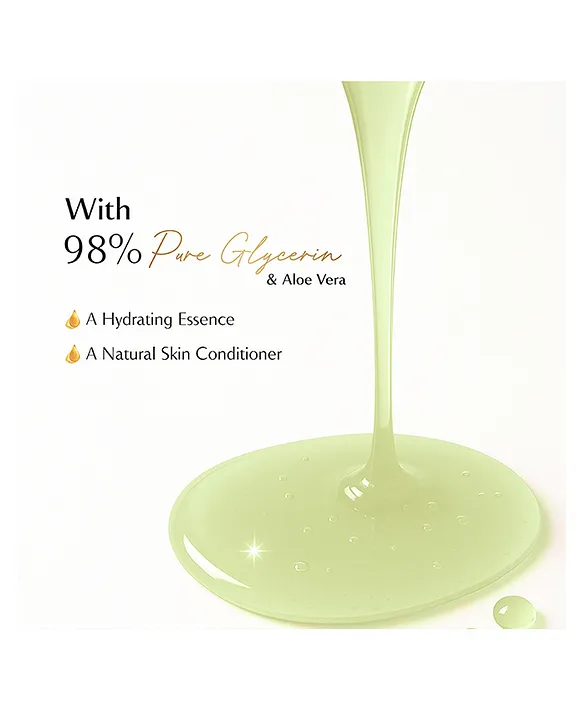 Pears Detoxed Glow Body Wash made with 98% pure glycerin and aloe vera for hydrated, soft and healthy skin.