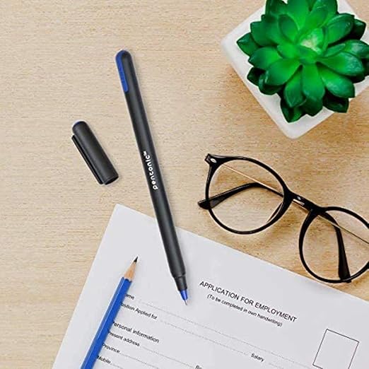Linc Pentonic black gel pen providing smooth writing with a fine 0.6 mm tip for exams, office documents and everyday handwriting.