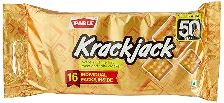Parle Krackjack Sweet & Salty Crackers 16 Individual Packs 336g