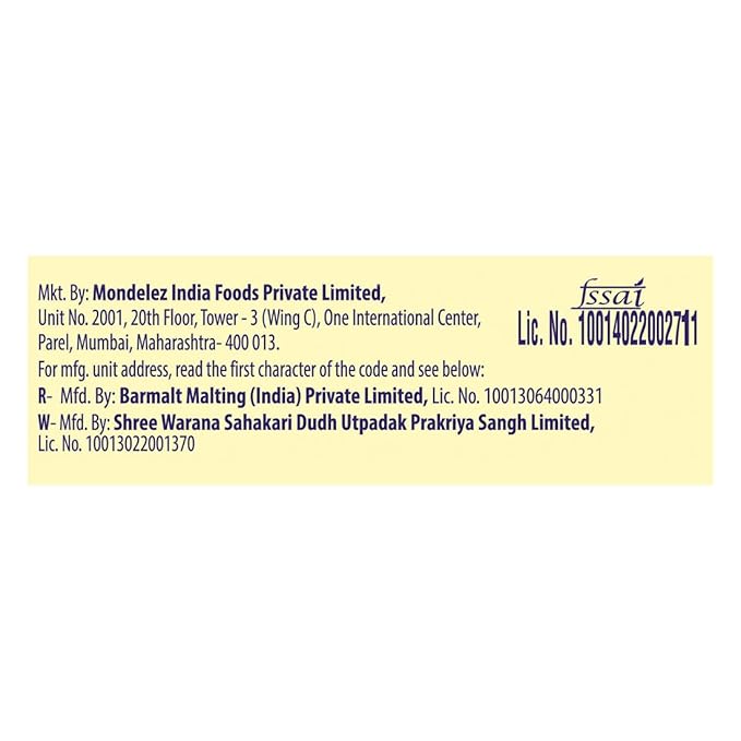 Bournvita manufacturer and FSSAI details