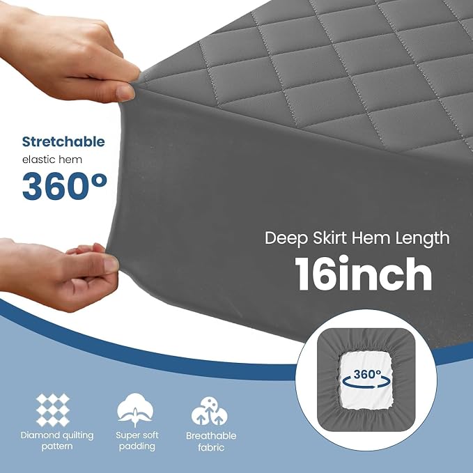 360 degree elastic fitted mattress protector