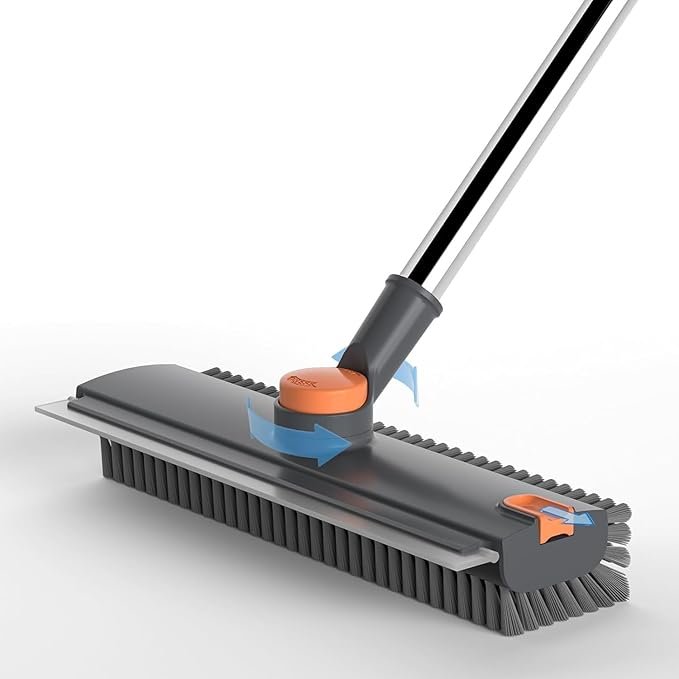 3 in 1 bathroom cleaning brush with long handle