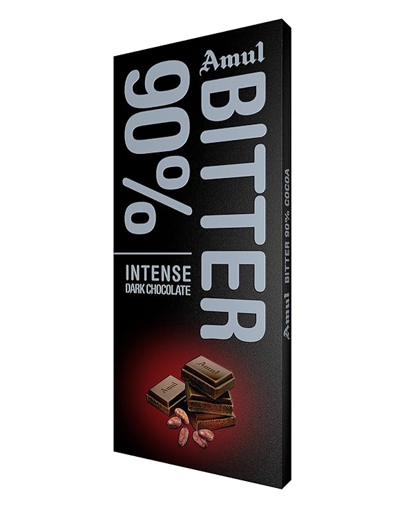 Amul 90 Percent Intense Dark Chocolate