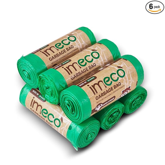 IMECO Eco Garbage Bags 180 pieces biodegradable trash bags